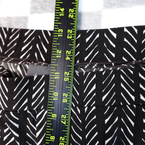 Chico's fluid travelers pants 2 striped zig zag print choc chip white 18 - Picture 9 of 14